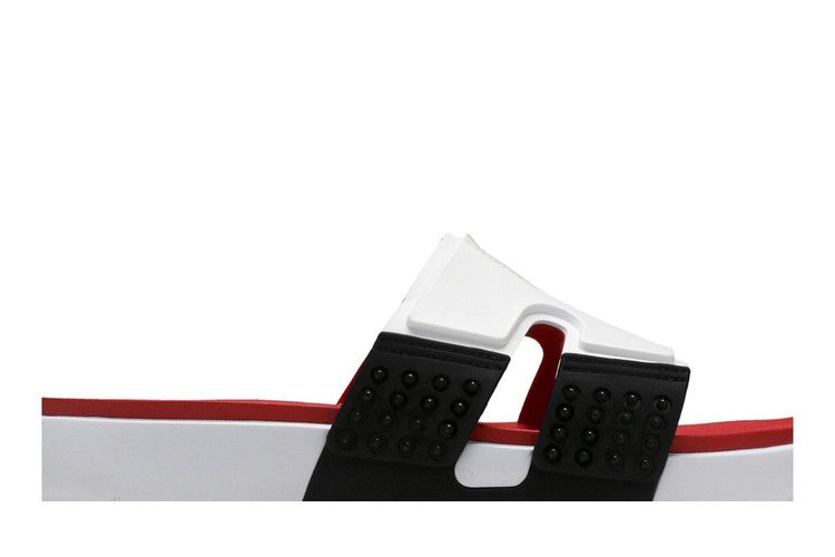 White Black Fire - Jordan Hydro 8 Retro Slide - product image from the listing.