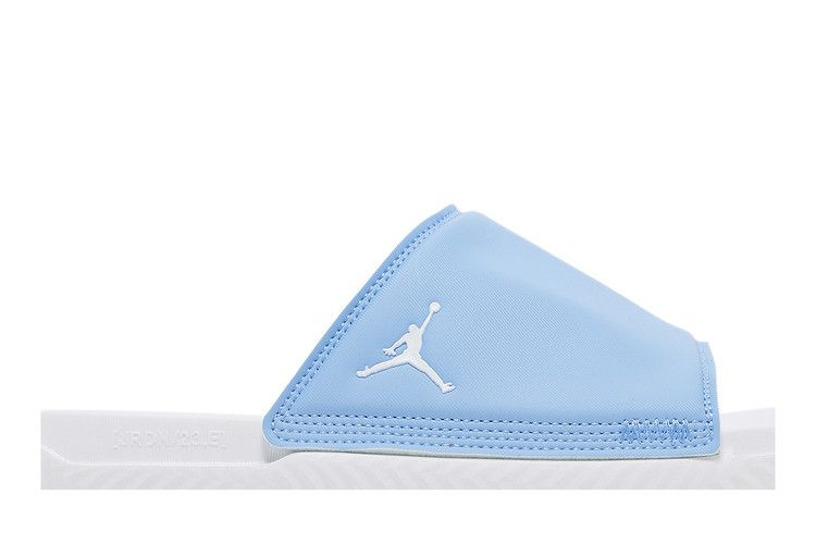 Jordan Play Slide in University Blue White - product image from the listing.