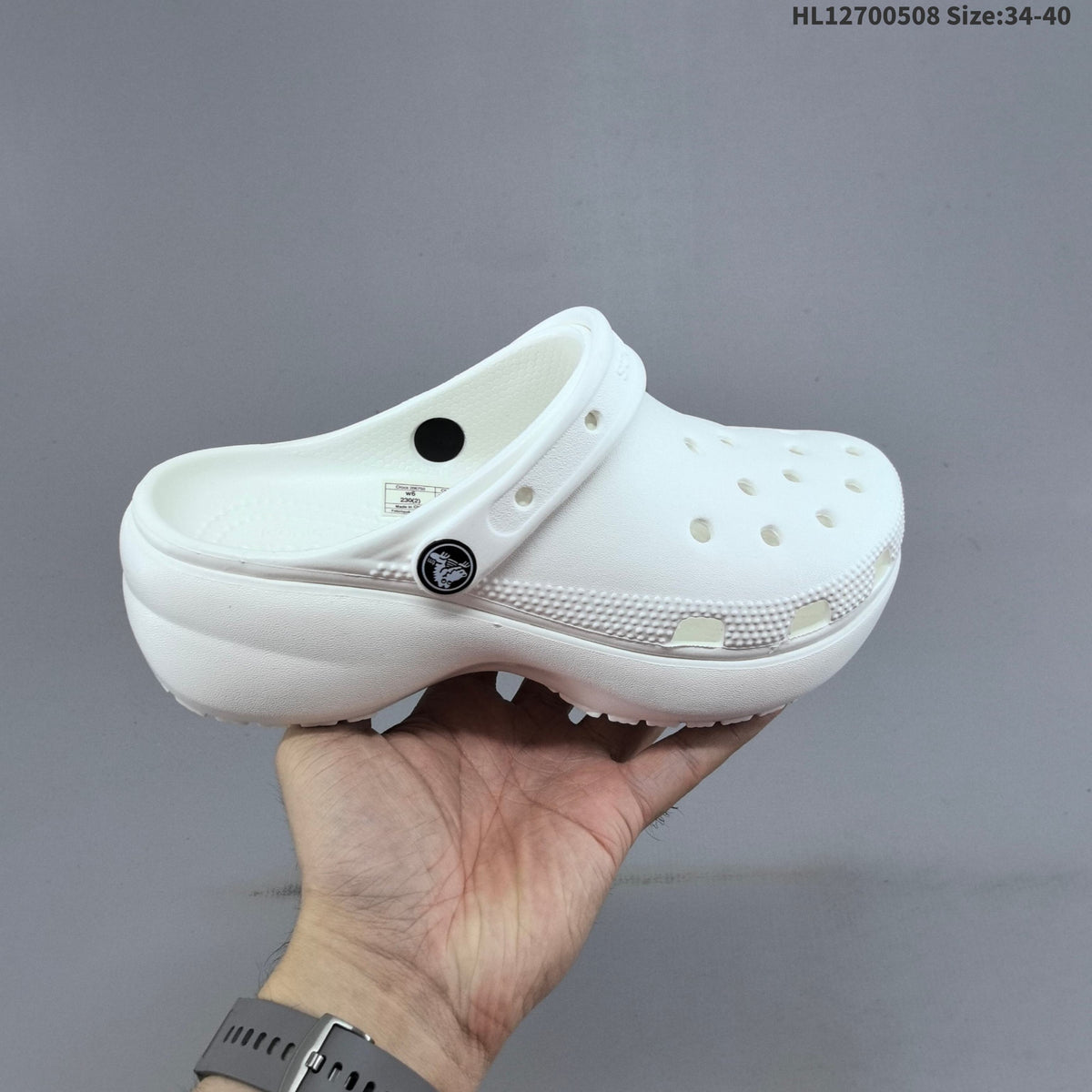 Classic Platform Clog with Ventilation Holes by Crocs - product image from the listing.