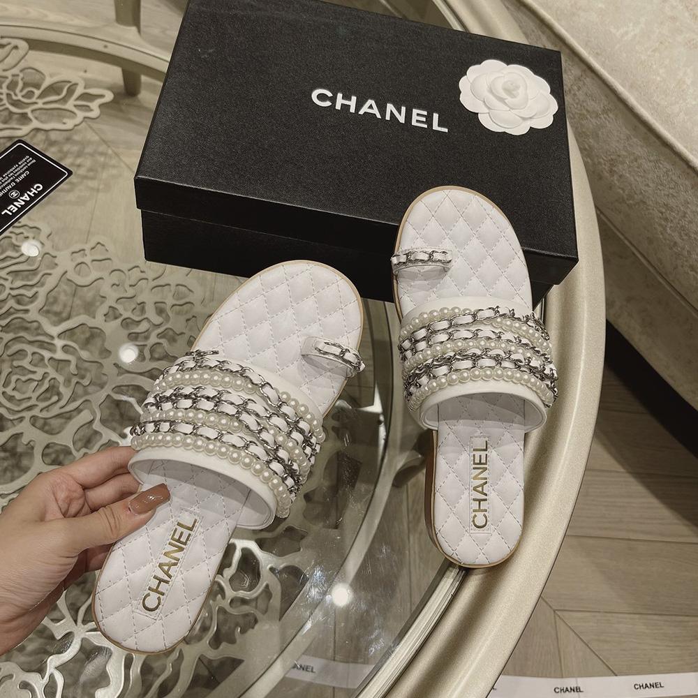 Sandals by Chanel - product photo shown in the listing for this item.