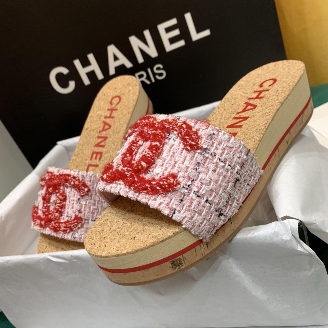 Sandals by Chanel - product photo shown in the listing for this item.