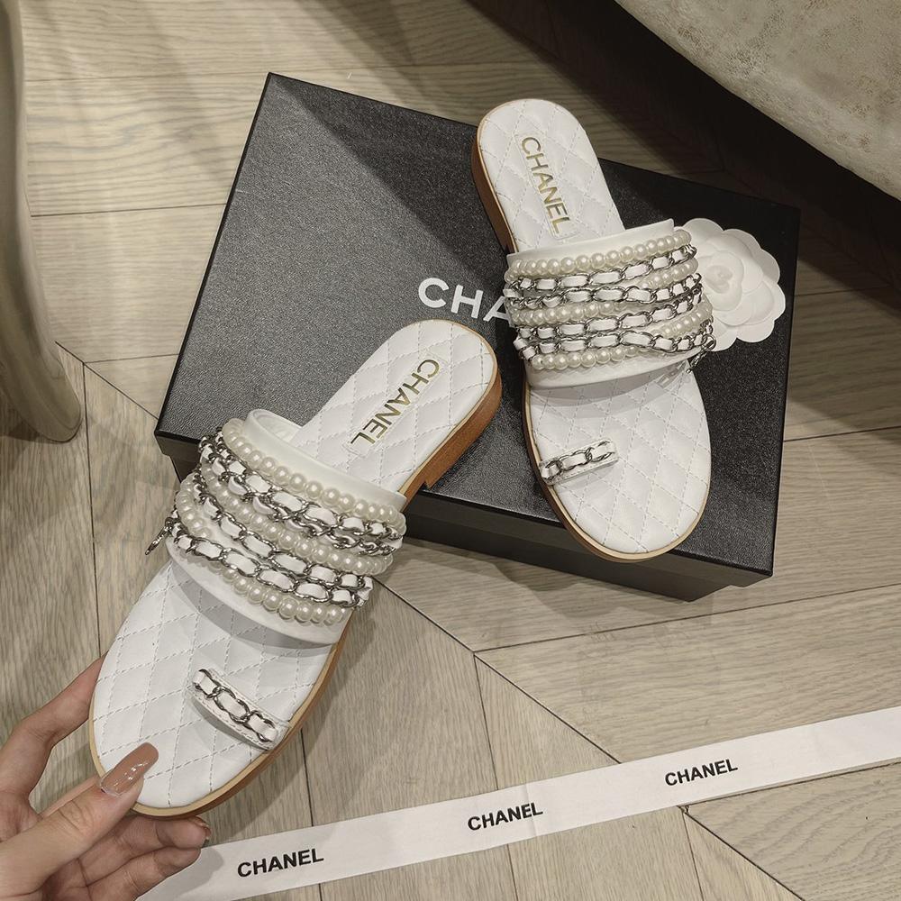 Sandals by Chanel - product photo shown in the listing for this item.