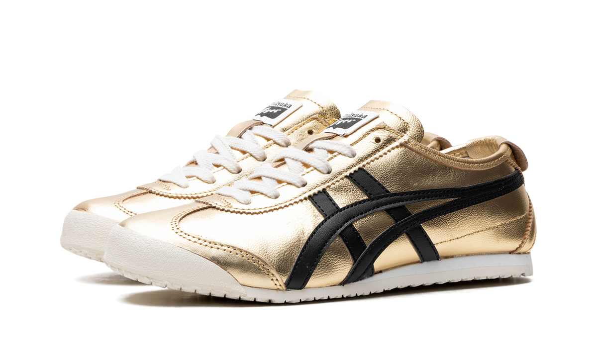 Onitsuka Tiger Mexico 66 in Gold Black 124860 - product image from the listing.
