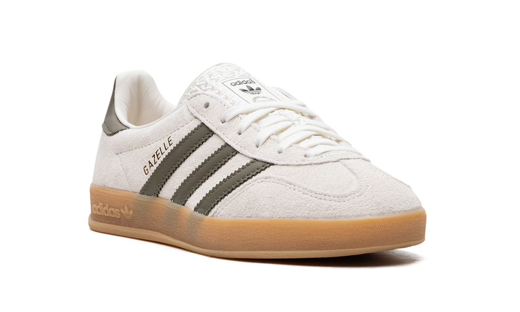 Women's Gazelle Indoor "Olive Strata" JH8821 - product image from the listing.