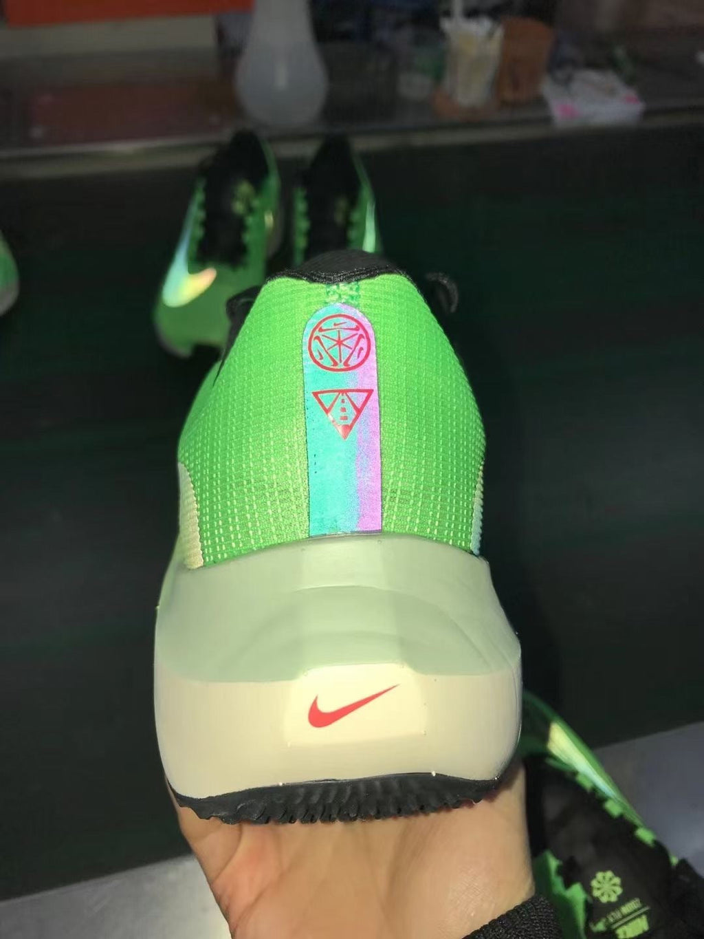 Nike Zoom Fly 5 Ekiden Running Shoes in Green DZ4783-304 - product image from the listing.
