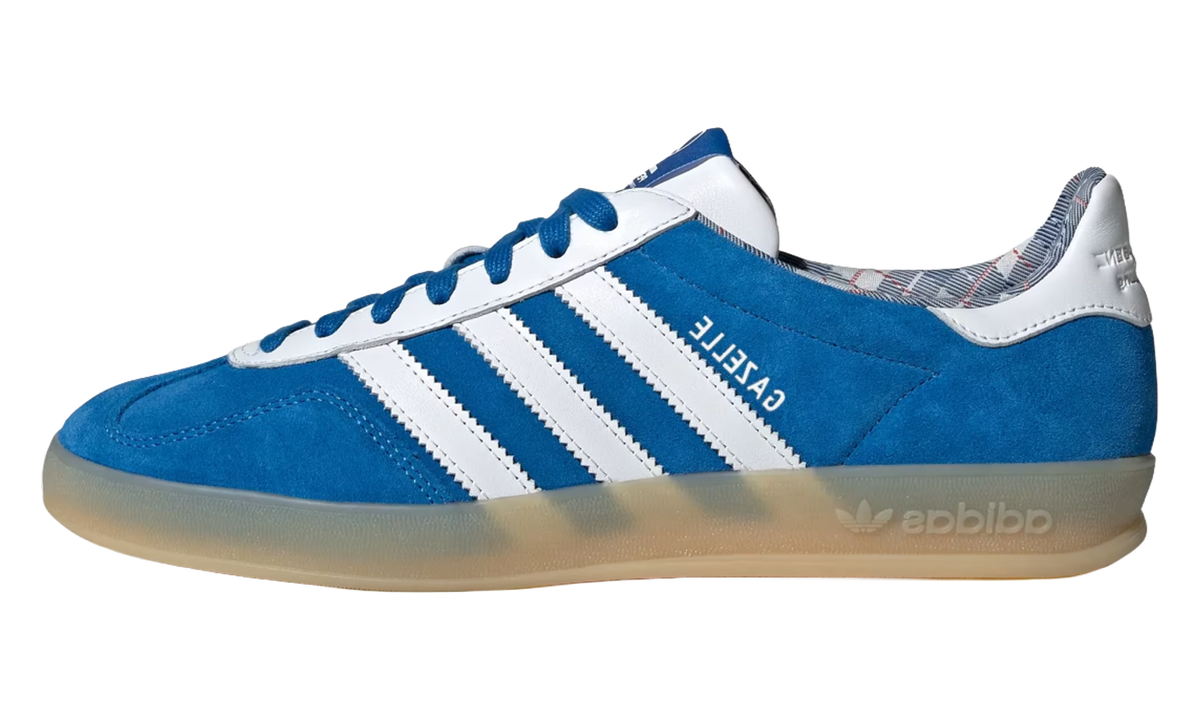 "Blue Bird / Cloud White / Gum" Gazelle Indoor Mercedes AMG Petronas F1 Team KJ3264 - product image from the listing.