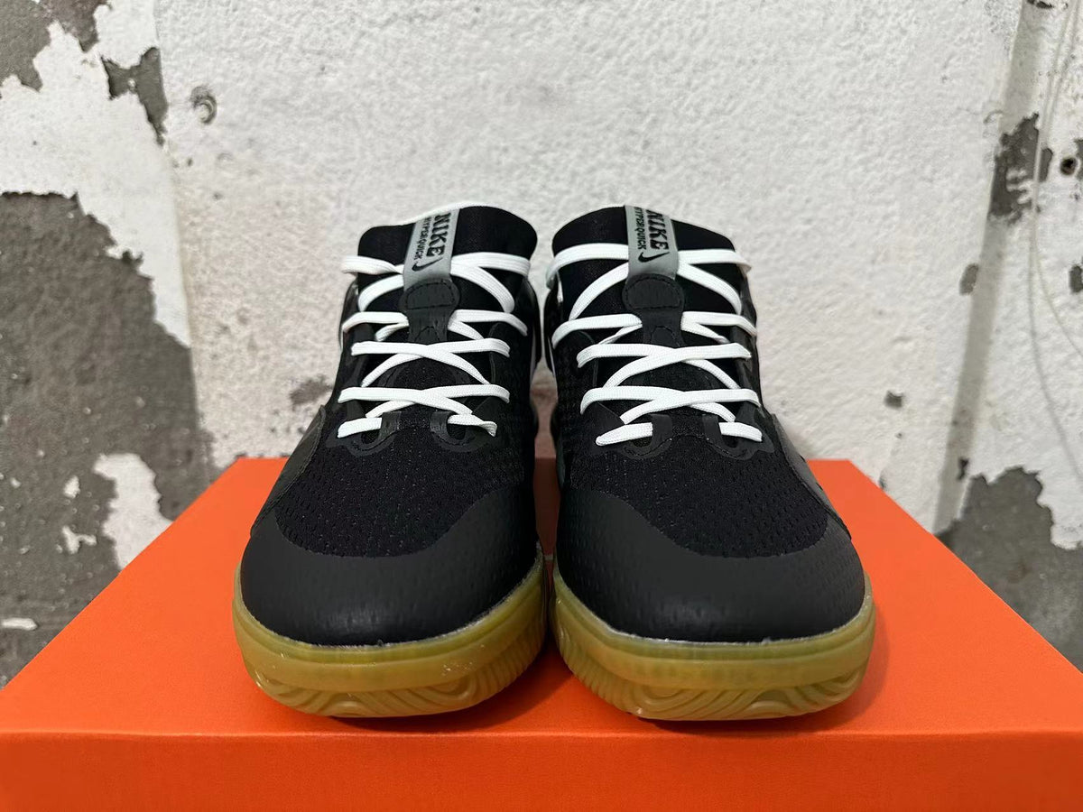 Nike Black and White Gum Sole Trainers - product image from the listing.