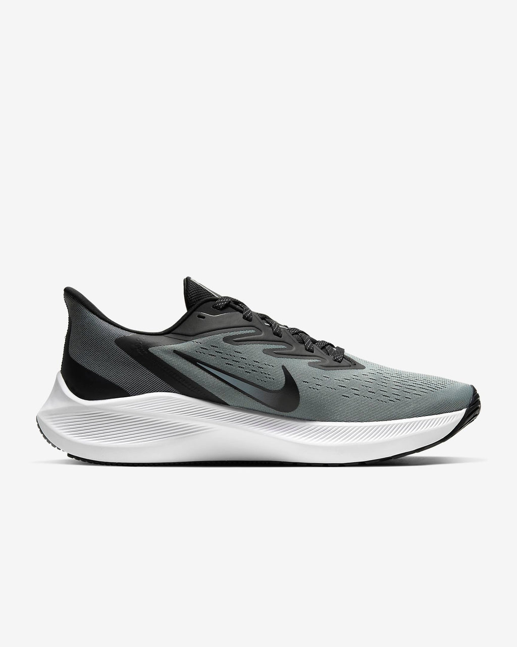 Nike Zoom Winflo 7 Shoes for Running, Grey/Black, CJ0291-003 - product image from the listing.