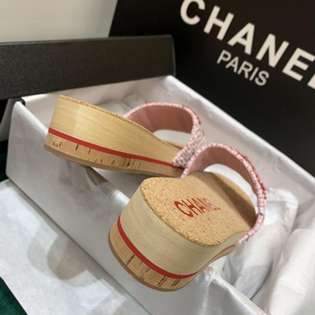 Sandals by Chanel - product photo shown in the listing for this item.