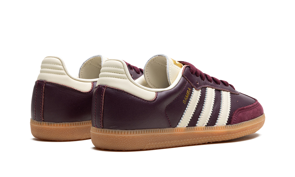 Women's SAMBA OG "Maroon / Cream White" ID0477 - product image from the listing.