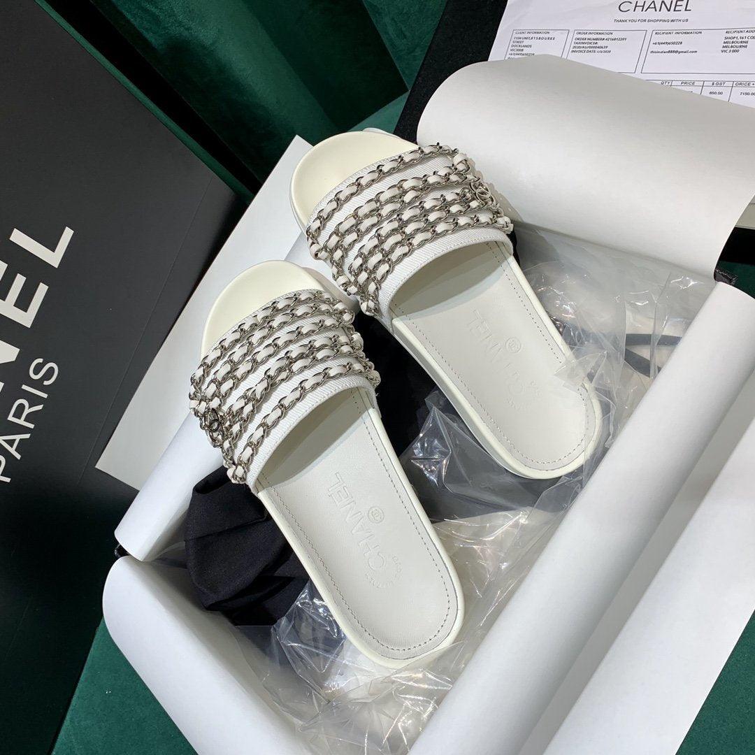 Sandals by Chanel - product photo shown in the listing for this item.