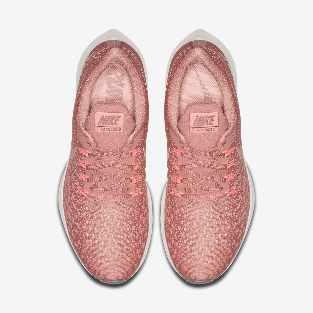 Nike Air Zoom Pegasus 35 Running Shoes in Pink 942855-603 - product image from the listing.