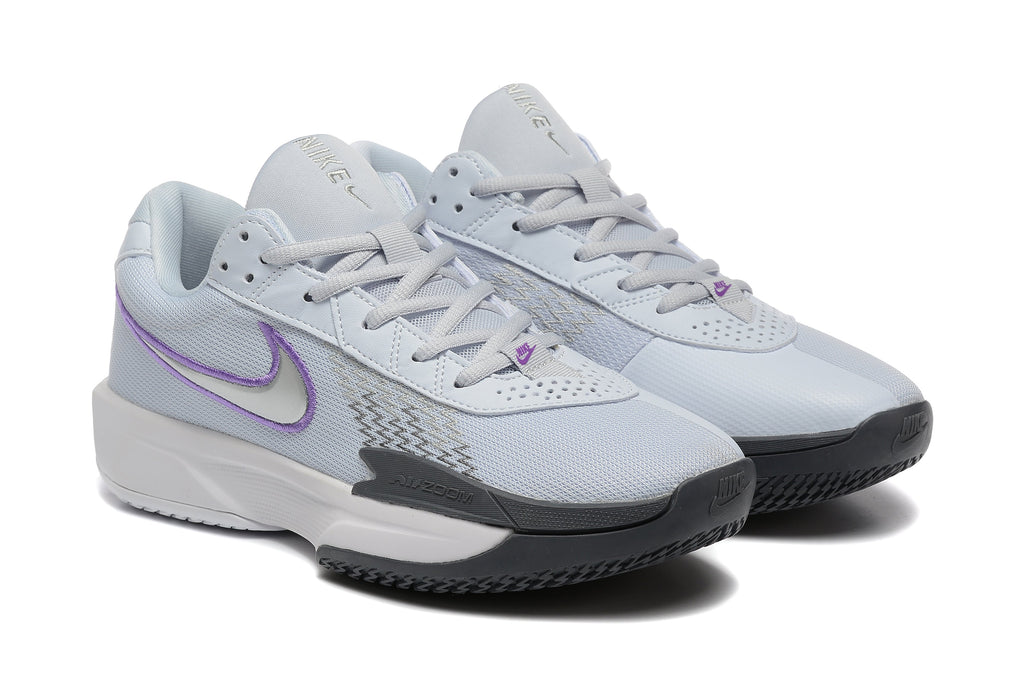 Nike Zoom Court Lite 3 White Grey Purple Tennis Footwear - product image from the listing.
