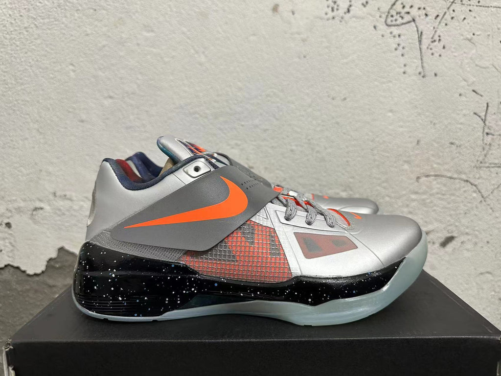 Nike KD 6 All-Star Basketball Shoes in Silver Orange - product image from the listing.