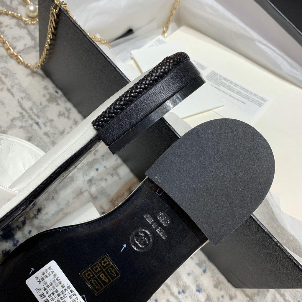 Sandals by Chanel - product photo shown in the listing for this item.