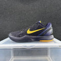 Nike Zoom Kobe 6 Basketball Shoes, in Navy and Yellow - product image from the listing.