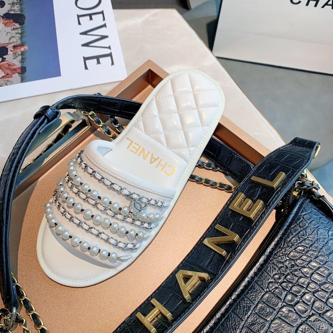 Sandals by Chanel - product photo shown in the listing for this item.