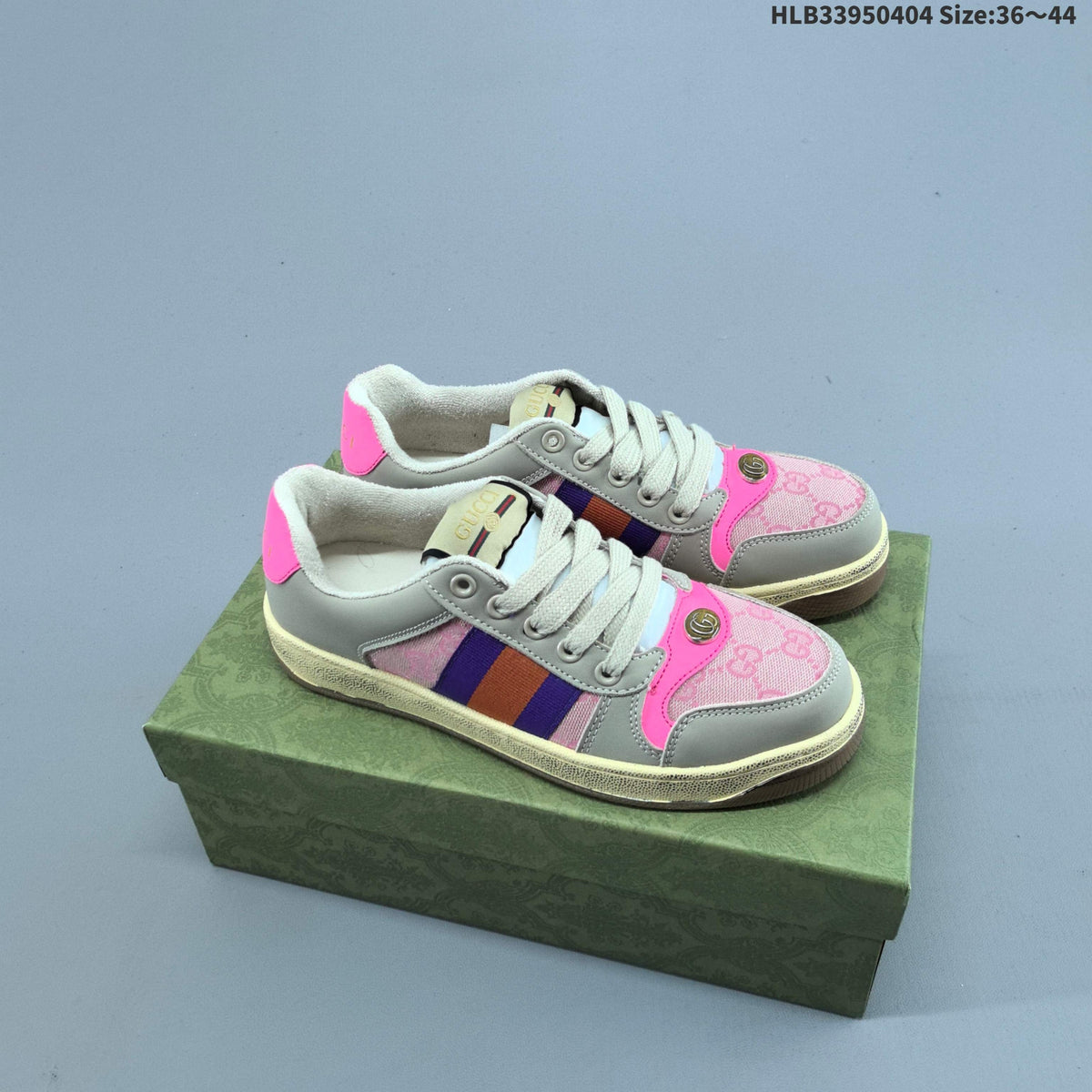 Gucci Screener Distressed Low-Cut Sneakers - product image from the listing.