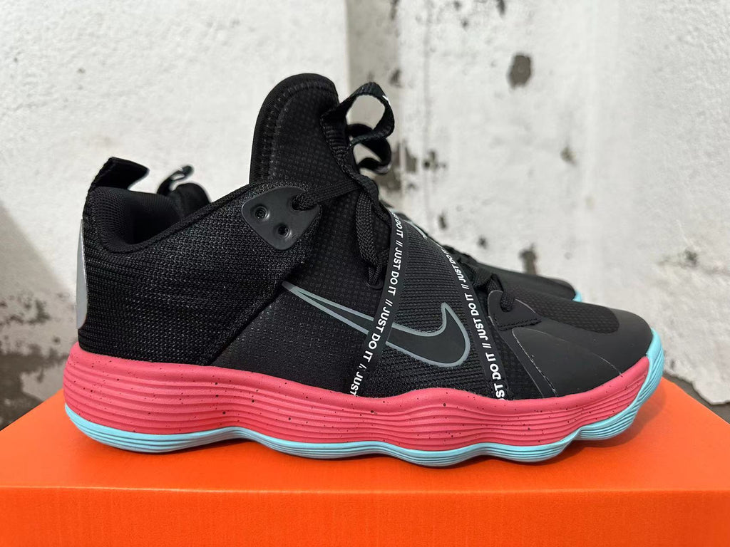 Nike Hyperdunk Basketball Shoes in Black Blue Pink - product image from the listing.
