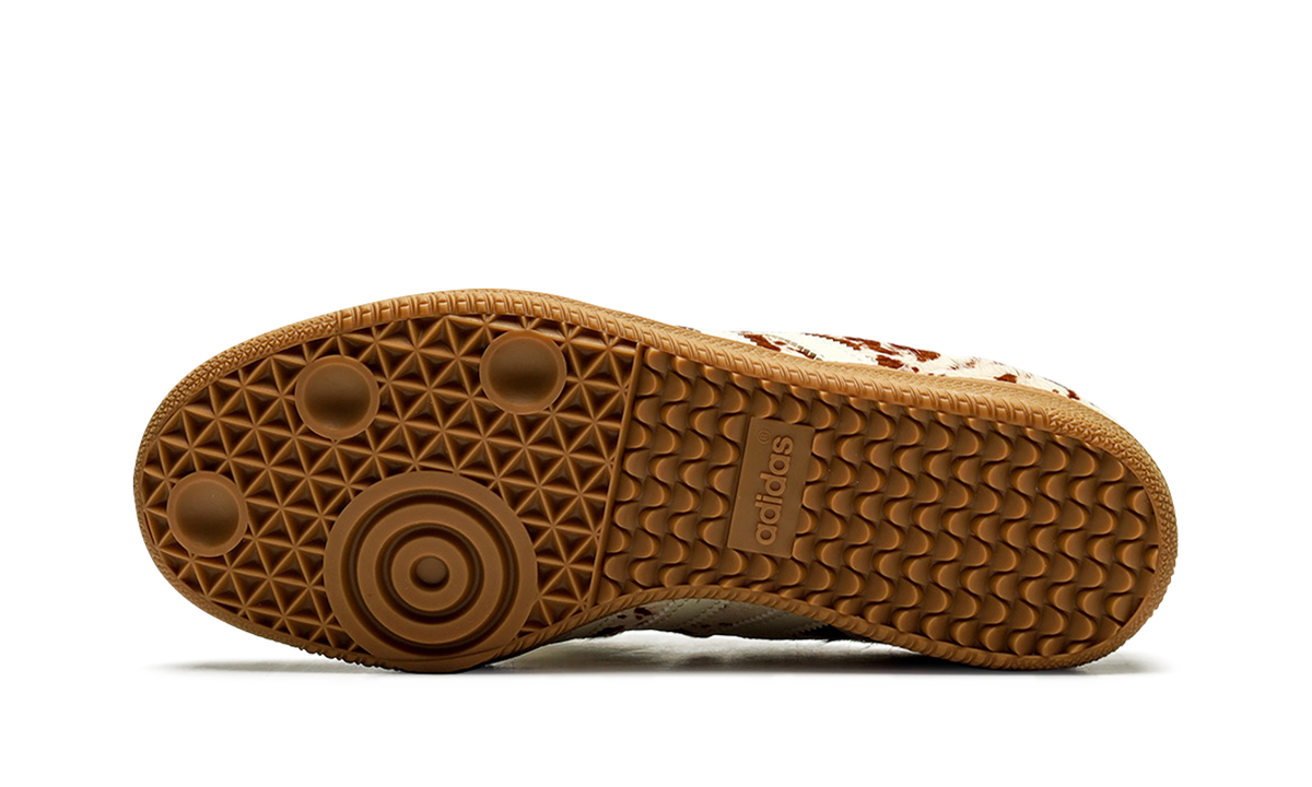 Women's Samba LT "Cow Print Brown White" JS3931 - product image from the listing.