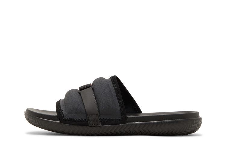 Jordan Super Play Slide in Black University Red - product image from the listing.