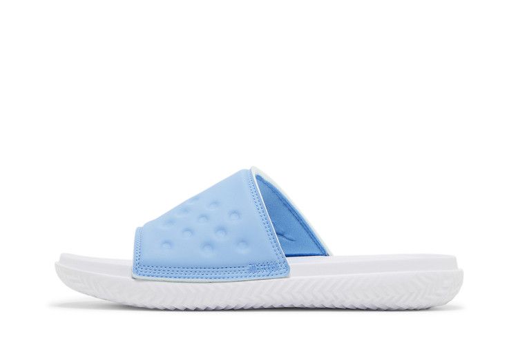Jordan Play Slide in University Blue White - product image from the listing.