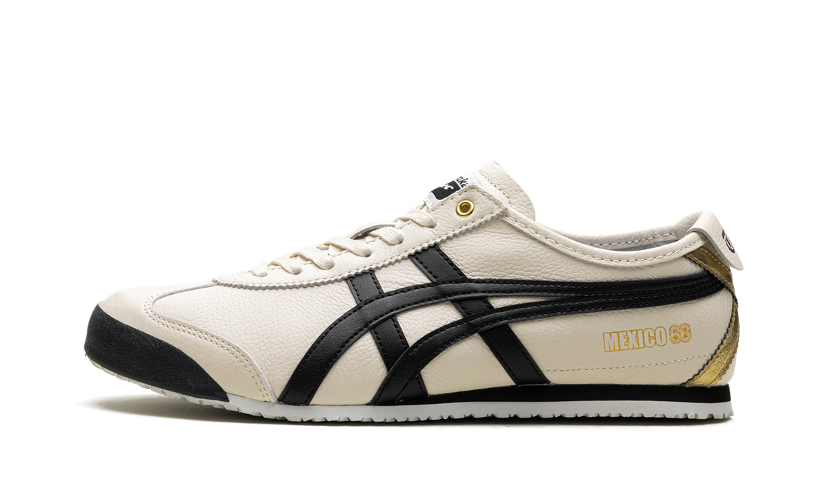 Onitsuka Tiger Mexico 66 in Cream Black Gold 128032 - product image from the listing.