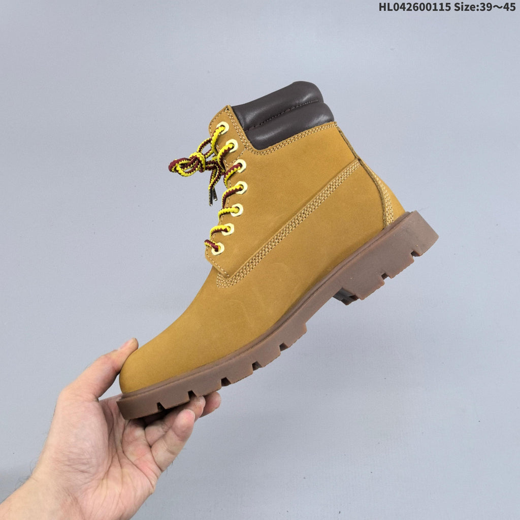Timberland 6-Inch Style Lace-Up Boots, Wheat and in Brown - product image from the listing.