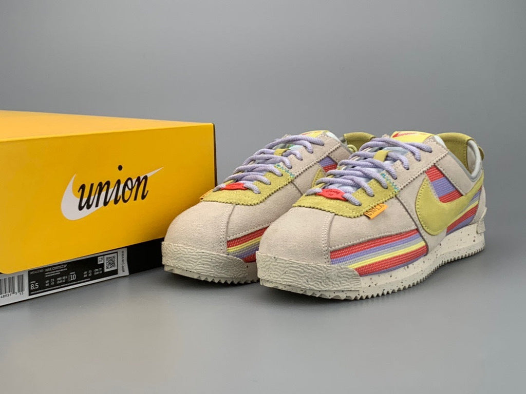 Nike Cortez SP Union LA Lemon Frost Trainers DR1413-100 - product image from the listing.