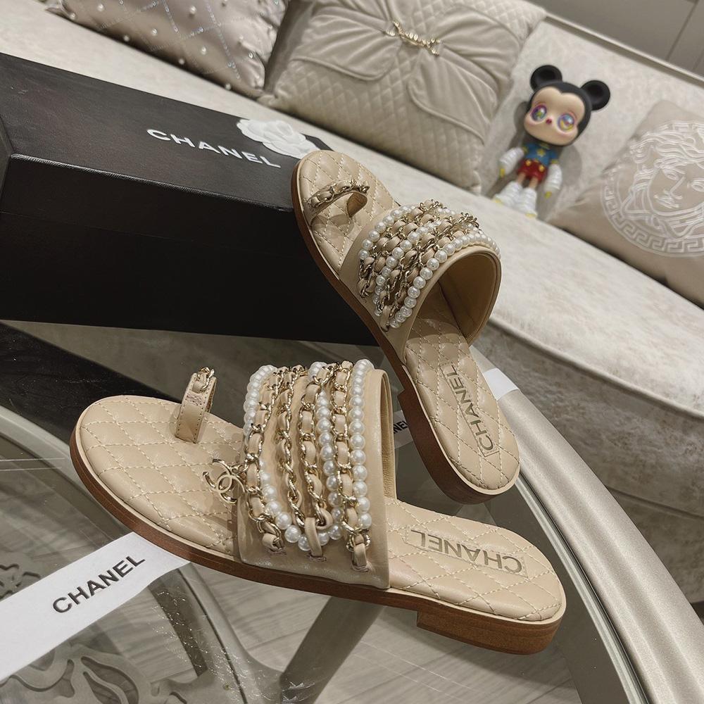 Sandals by Chanel - product photo shown in the listing for this item.