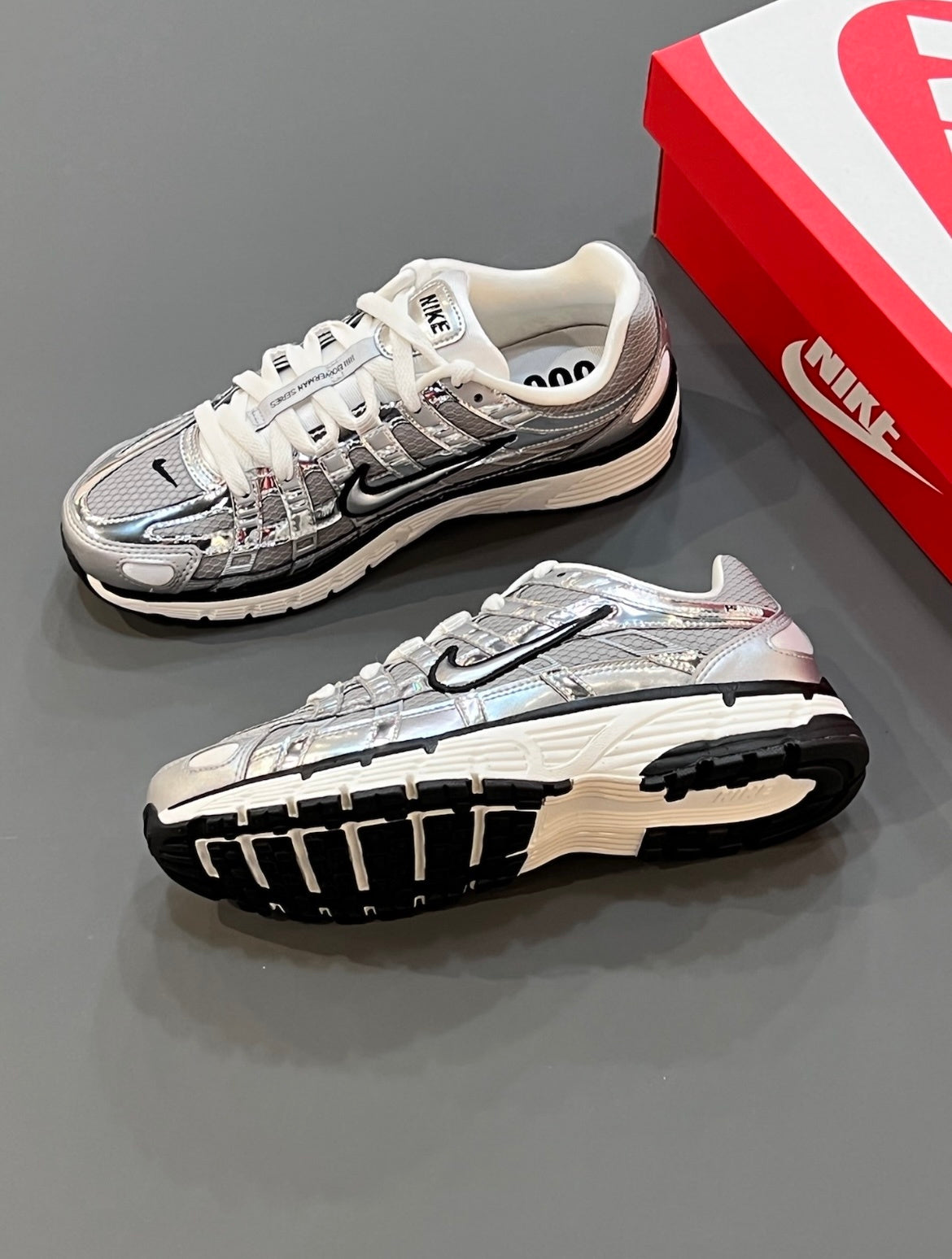 Nike P-6000 Sneakers in Silver Gray CN0149-001 - product image from the listing.