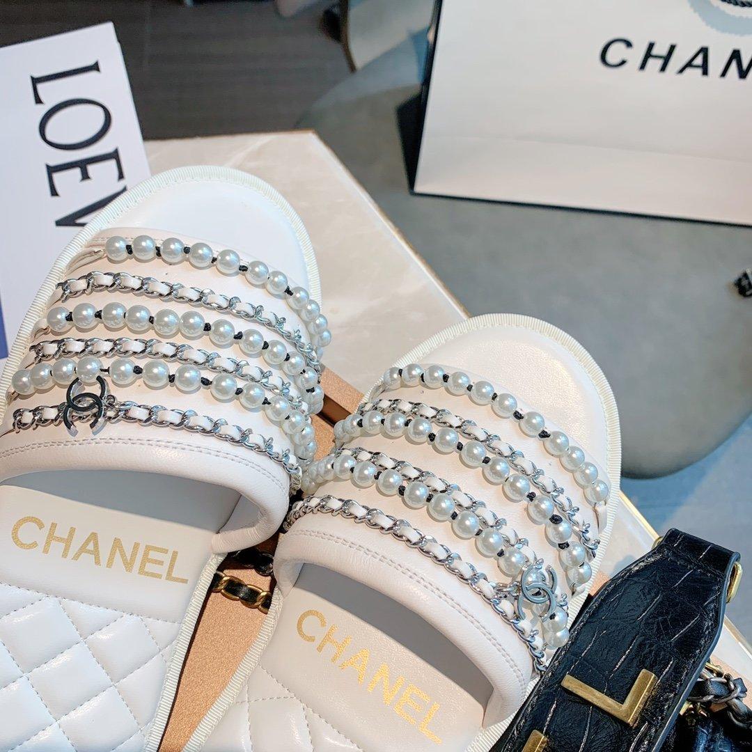 Sandals by Chanel - product photo shown in the listing for this item.