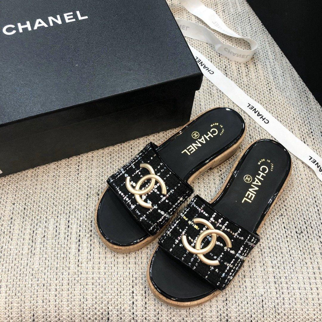 Sandals by Chanel - product photo shown in the listing for this item.