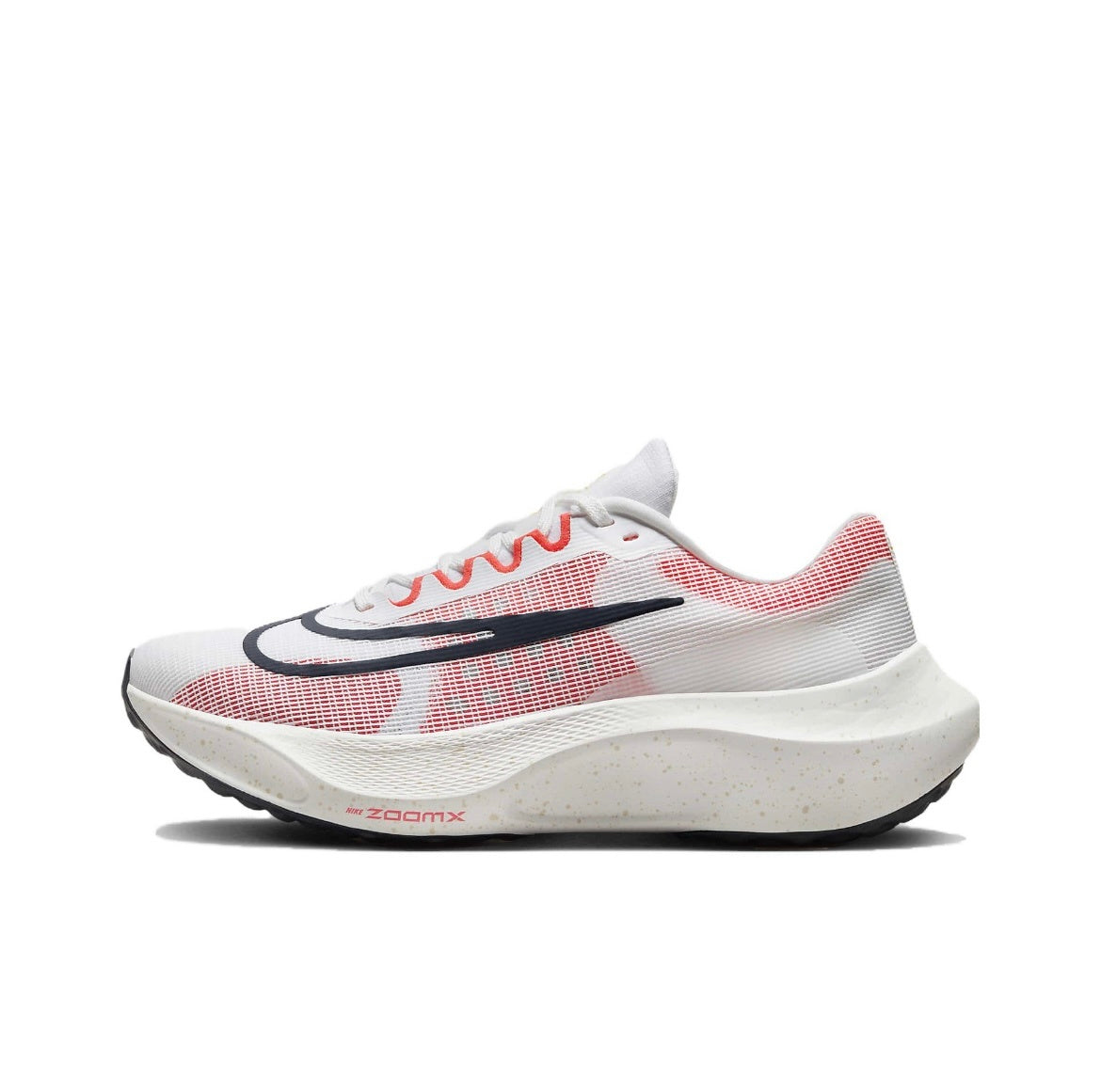 Nike Zoom Fly 5 Running Shoes in White Red DM8968-100 - product image from the listing.