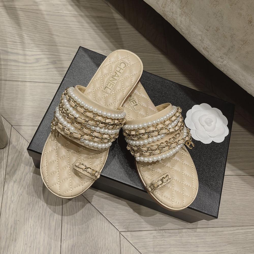 Sandals by Chanel - product photo shown in the listing for this item.