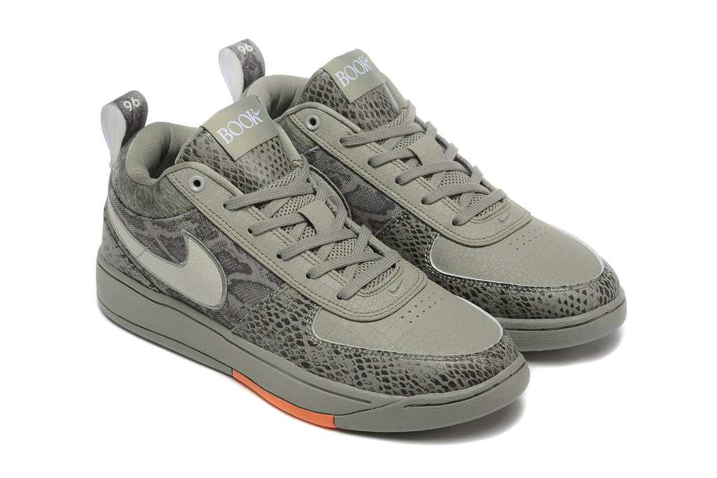 Nike Book 1 Basketball Footwear Grey Snakeskin Print - product image from the listing.