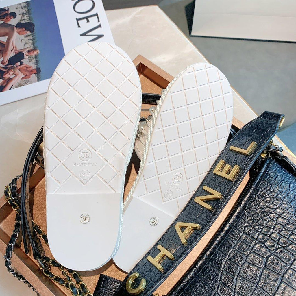 Sandals by Chanel - product photo shown in the listing for this item.