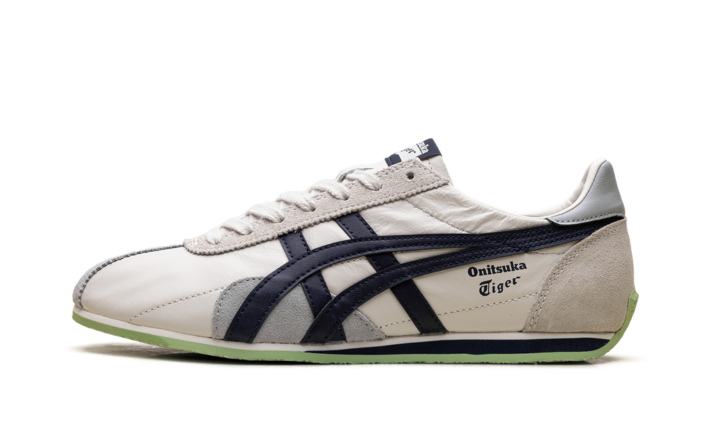 Onitsuka Tiger Runspark in White Cream Navy 211010 - product image from the listing.