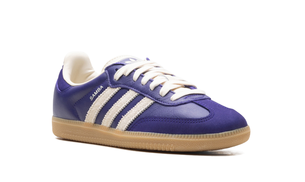 Women's Samba OG "Collegiate Purple Cream White" JI2736 - product image from the listing.