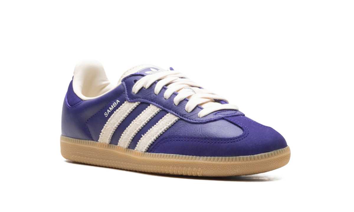 Women's Samba OG "Collegiate Purple Cream White" JI2736 - product image from the listing.