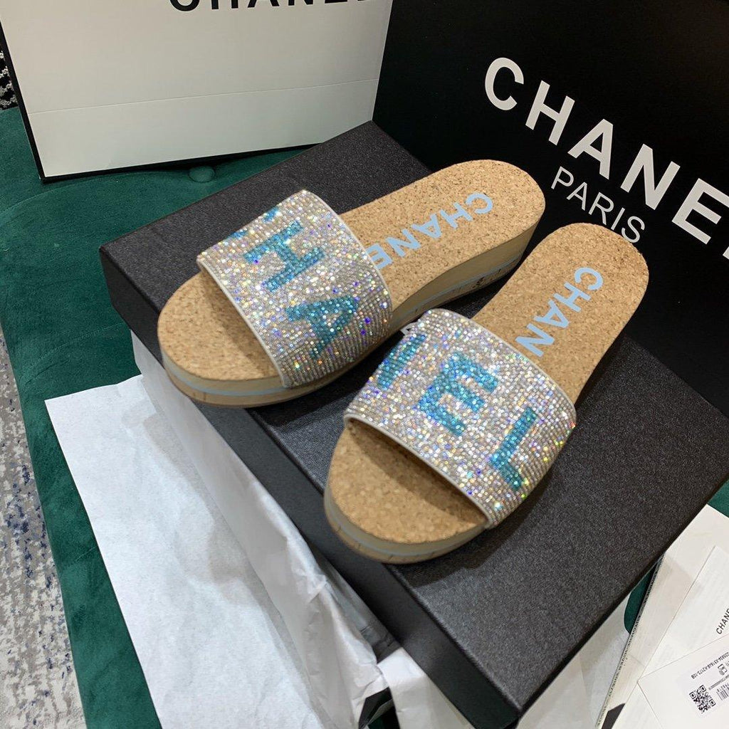 Sandals by Chanel - product photo shown in the listing for this item.