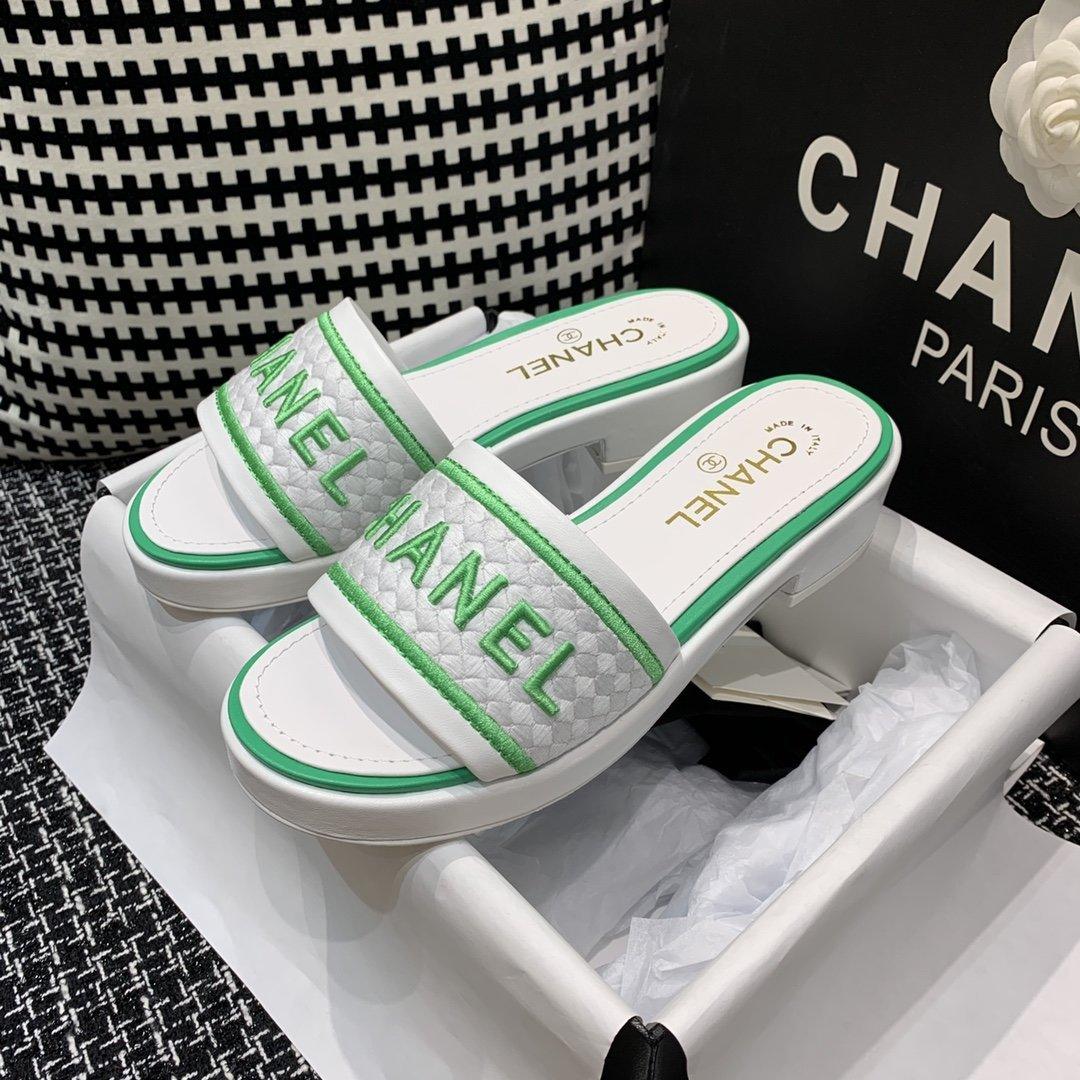 Sandals by Chanel - product photo shown in the listing for this item.