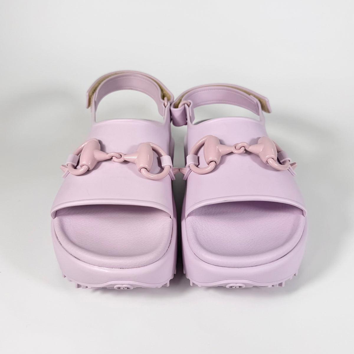 Women's Gucci Horsebit Platform Rubber Sandal - 7 - product image from the listing.