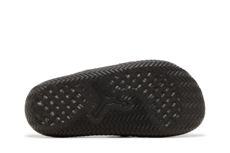 Jordan Super Play Slide in Black University Red - product image from the listing.