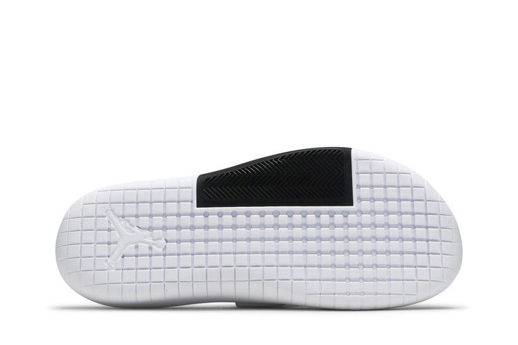 White Black Fire - Jordan Hydro 8 Retro Slide - product image from the listing.
