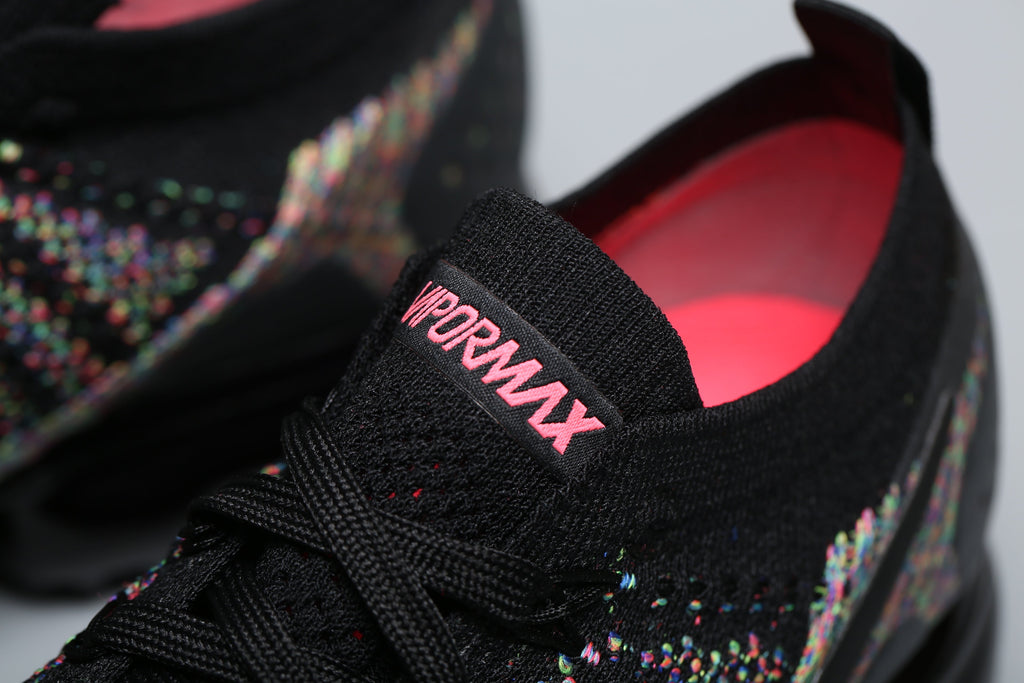 Nike Air VaporMax Flyknit 2 Sneakers in Black Multicolor 942842-015 - product image from the listing.