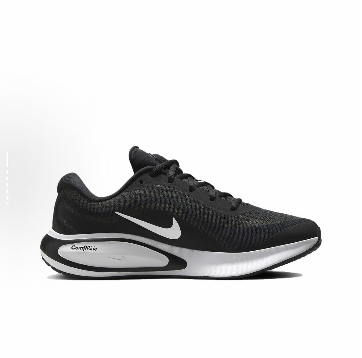 Nike Journey Run Road Running Shoes in Black White FN0228-001 - product image from the listing.