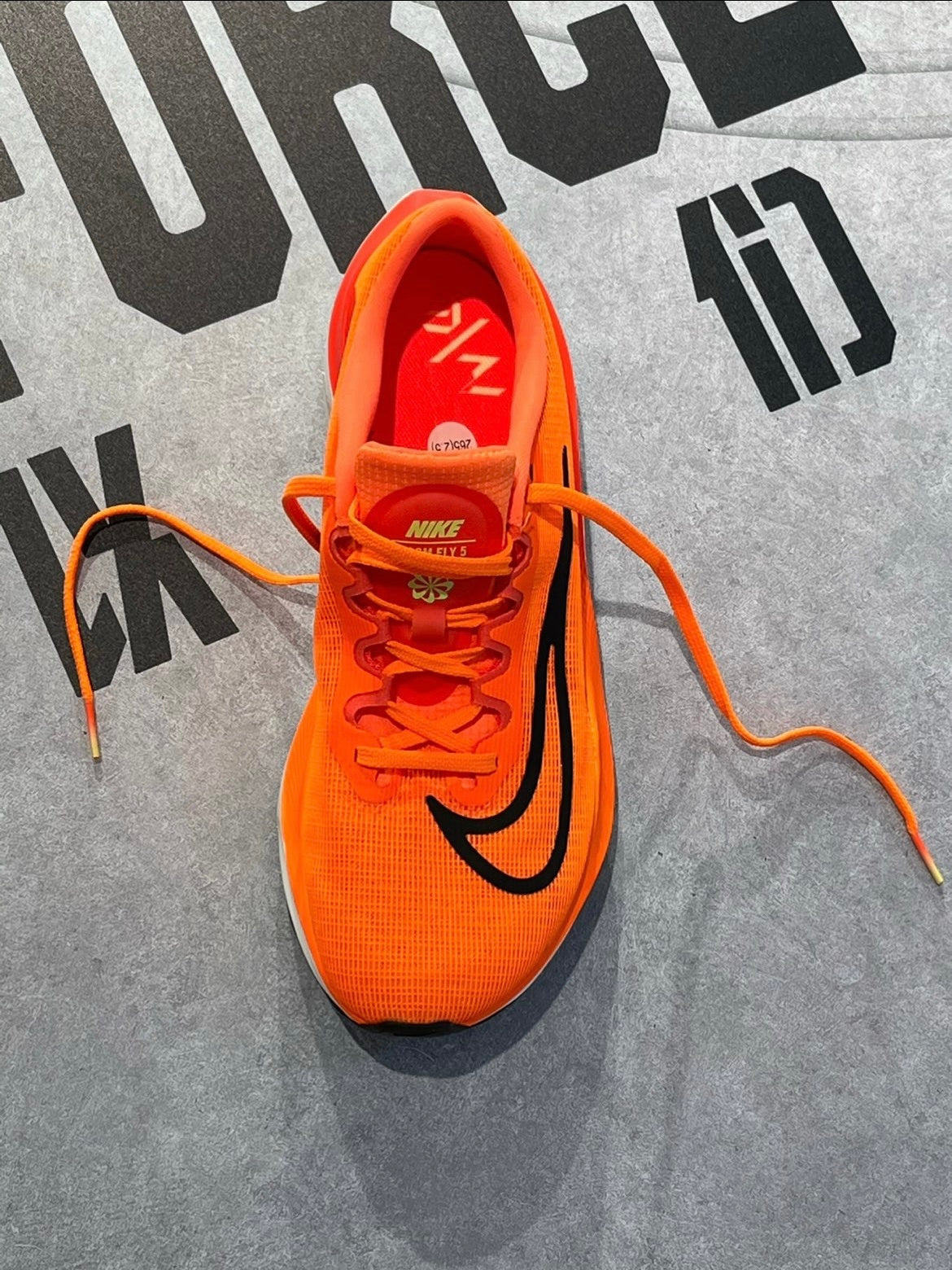Nike Zoom Fly 5 Running Shoes in Orange Black DM8968-800 - product image from the listing.