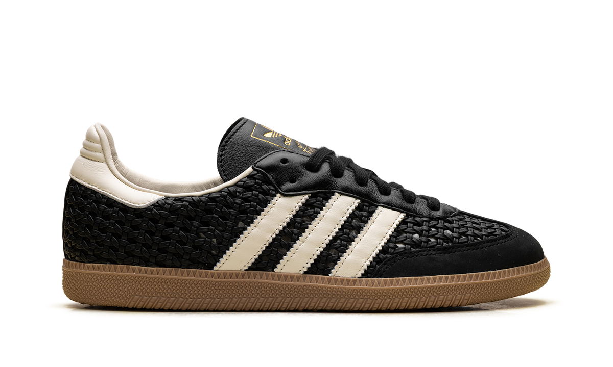 Women's Samba OG "Basketweave Black Cream White" HQ9282 - product image from the listing.
