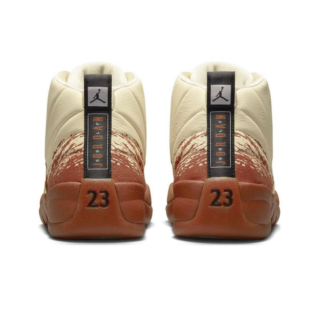 Jordan 12 Retro Eastside Golf Sneakers in Cream Brown DV1758-108 - product image from the listing.